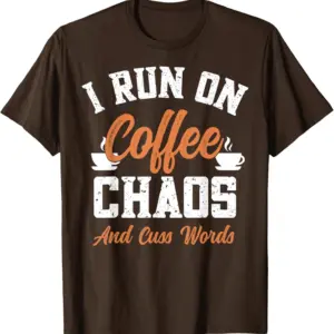 printed tshirt coffee black color